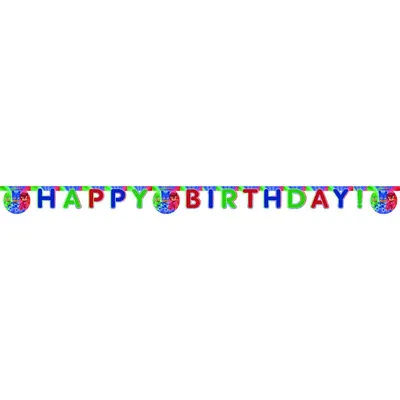 Immagine prodotto di PJ Masks Pigiama Eroi Bambini Festa di Compleanno Ghirlanda Buon Compleanno 200cm