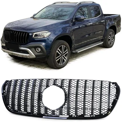 Image de Grille de radiateur noir brillant pour Mercedes-Benz X-Class W470, modèles 2017-2020