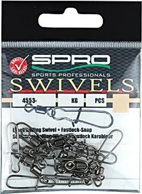 Image de Spro Rollingswivel Fastlock Snap Gr.08
