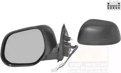 Produktbild von VAN WEZEL 3272807 Außenspiegel Seitenspiegel Links für MITSUBISHI Outlander II SUV (CWW) Konvex Beheizt Grundiert