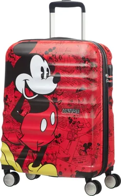 Produktbild von American Tourister Wavebreaker Disney Spinner Schwarz, Rot 36 l Acrylnitril-Butadien-Styrol (ABS)