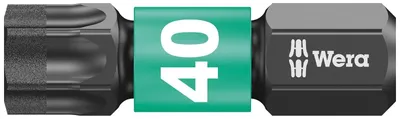 Image de Wera Bit Impaktor T40 longueur 25mm 6 pans 1/4 pouce diamantés 867 / 1 IMP DC DIN3126-D6,3 - 5057627001