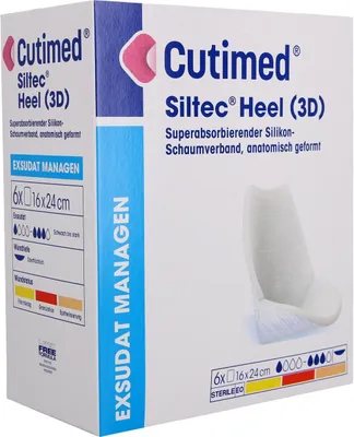 Immagine prodotto di Cutimed Siltec Heel 3D 16x24 cm comprime 6 pezzi