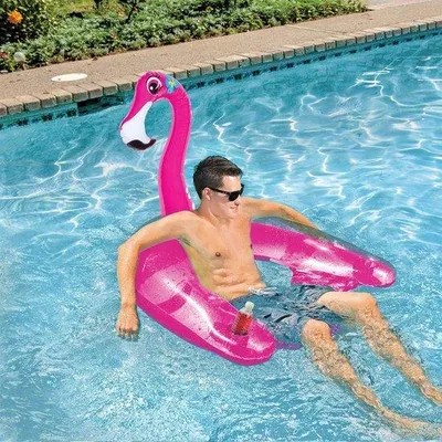 Produktbild von Schwimmbecken-Aufhängematte, Wassersessel, Flamingo, Rosa - Poolmaster Wasserliege