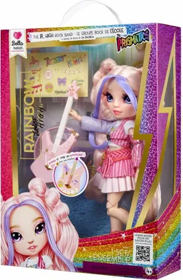 Produktbild von Rainbow High Jr High Rockband Fashion Dolls - Bella, Modepuppe, Weiblich, 4 Jahr(e), Junge/Mädchen, Mehrfarbig