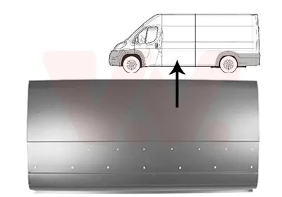 Produktbild von VAN WEZEL Seitenwand Reparaturblech für FIAT Ducato Kastenwagen (250, 290) Ducato Bus (250, 290) für CITROËN JUMPER Kasten passend für PEUGEOT
