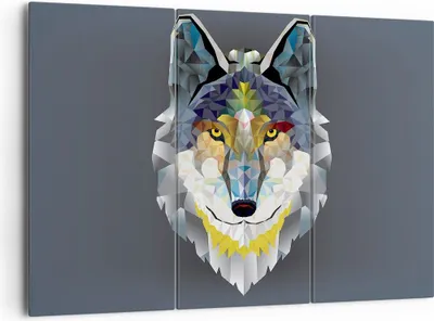 Produktbild von Bild auf Leinwand - Leinwandbild - Tier Abstraktion - 165x110cm - Wand Bild - Wanddeko - Leinwanddruck - Bilder - Kunstdruck - Wanddekoration - Leinwand bilder - Wandkunst - CE165x110-3633