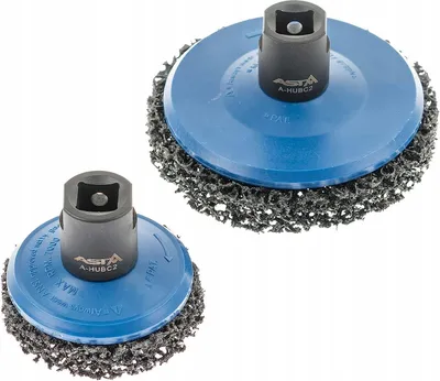 Produktbild von ASTA | Radnabenschleifer, 1/2'', 2 Stück, Aufsatz für Schlagschrauber, Radnaben Reiniger, Multitool Schleifaufsatz, Kunststoffausführung