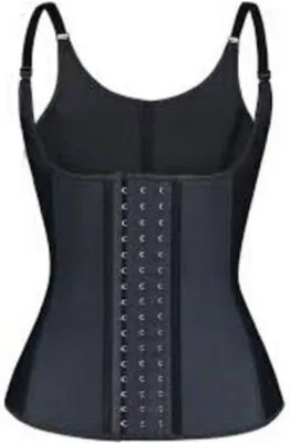 Produktbild von Damen Bauchweg Korsett Mieder Body Weste Schwarz L-XL Unterhemd Shaper Corset K-26