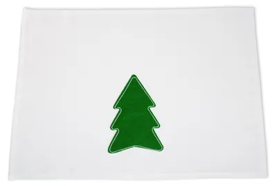 Produktbild von Platzset Weihnachten weiß-Tannenbaum 33x45