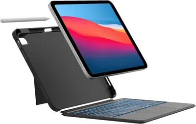 Obrázok produktu pre Obal s klávesnicou pre iPad 10. generácie ROOFEI QWERTZ Bluetooth ZANIKOVÝ