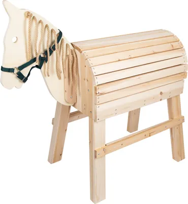 Produktbild von Small foot 11664 Holzpferd, Material: Holz, Stoff, max. Belastbarkeit 50 kg