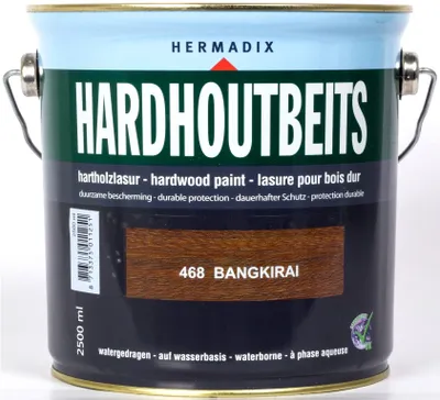 Produktbild von Holzbeize für Laubholz, Farbe 468, Bangkirai-Holz, 2500 ml