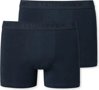 Produktbild von Schiesser Schüler Jungen 2 er Pack Shorts Gr. 140 nachtblau