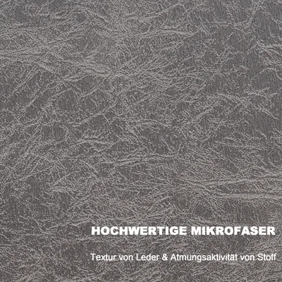 Produktbild von MCombo Sessel mit Hocker für Wohnzimmer , Retro Vintage Relaxsessel mit Taillenkissen, Armlehnensessel Loungesessel Polstersessel aus Mikrofaserstoff, 4742 (Dunkelgrau)