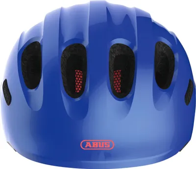 Produktbild von ABUS Kinderhelm Smiley 2.1 - Fahrradhelm mit Rücklicht - für Mädchen und Jungs - Blau (funkelnd), Größe S (45-50 cm)
