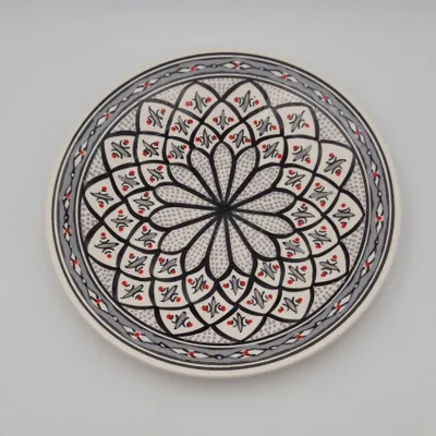 Image de Assiette plate Bakir gris - D 28 cm