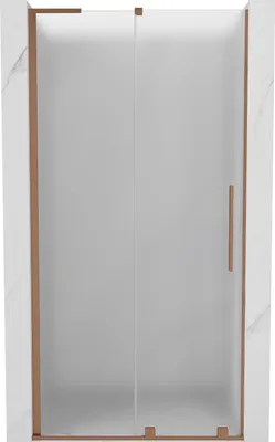 Image de Mexen Velar L porte de douche 90 cm givrée cuivre brossé