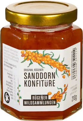Produktbild von Original Rügener Sanddorn-Konfitüre, vegan