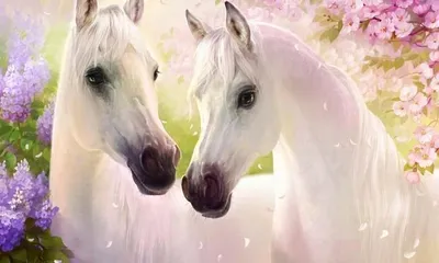 Image de Norimpex Peinture au diamant Chevaux amoureux 30x40cm