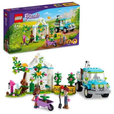Obrázek produktu pro LEGO 41707 Friends vozidlo na sázení stromů, hračka do květinové zahrady s autíčkem a figurkami zvířat, sada jako dárek pro dětskou narozeninovou oslavu
