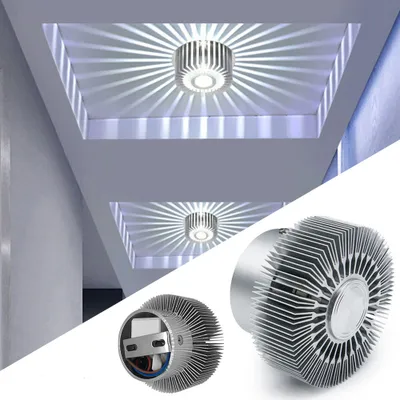 Produktbild von 3W LED Kaltweiß Deckenlicht Panel Einbaustrahler Deckenleuchte Strahler Einbauleuchte