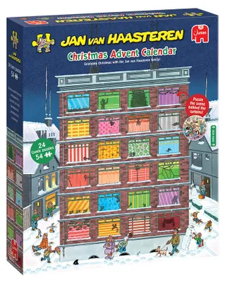Produktbild von Jan van Haasteren - Christmas Adventskalender, 54 Stück(e), Weihnachten, 12 Jahr(e)