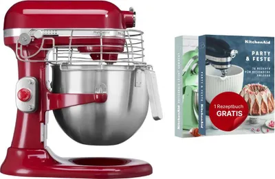 Obrázok produktu pre KitchenAid 5KSM7990XEER, Stojaci mixér, Červená, Tlčenie, Hnetenie, Miešanie, Miešanie, 1,2 m, 6,9 L, 200 ot/min