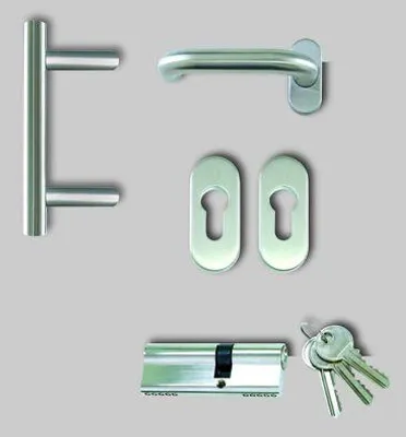 Produktbild von Meeth Haustürstoßgriff-Set abgerundet Edelstahl ME40
