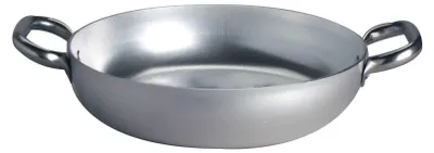 Aluminium-Omelettenpfanne 36 cm, 2 Griffe, Silber