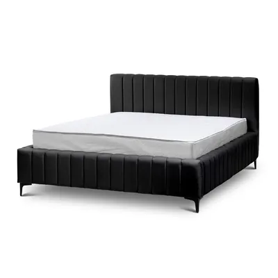 Image de Lit rembourré Drevy 180x200 avec espace de rangement - élégant, fonctionnel et conçu pour le confort au quotidien