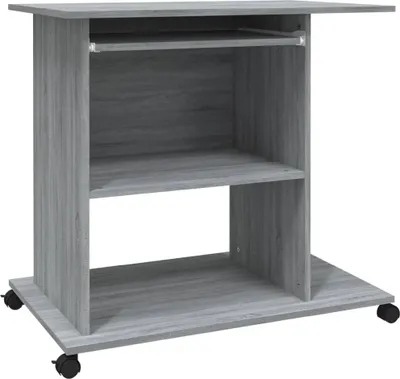 Produktbild von vidaXL Schreibtisch Grau Sonoma 80x50x75 cm Holzwerkstoff