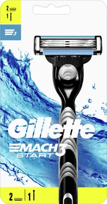 Obrázok produktu pre Gillette Mach 3 žiletka s 2 náhradnými čepieľkami