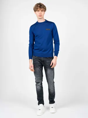 Zdjęcie produktu dla Plein Sport Sweter "Merino" - MPPS90181 - Niebieski- Rozmiar: XXL(EU)