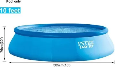 Produktbild von Famanu Aufblasbares Ring Schwimmbad - Blau - 305x76cm