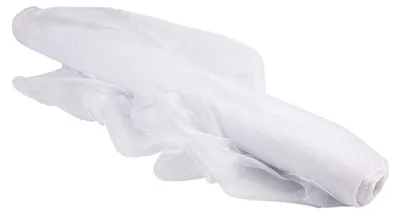Image de Tissu organza, 50 cm, blanc, 10 m