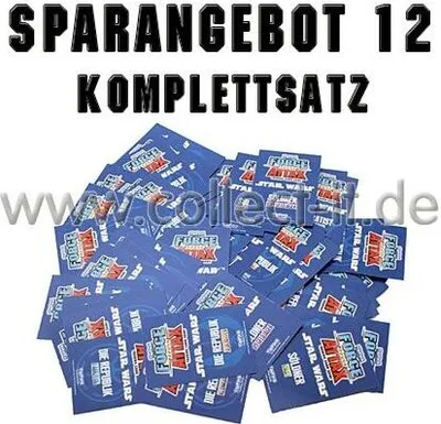 Produktbild von FA1 - Spar 12 - Komplettsatz ALLE 190 Karten - Star Wars Force Attax - Serie 1