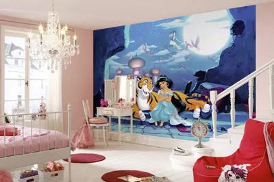 Zdjęcie produktu dla Fototapeta Disney Komar "Czekając na Aladyna" - rozmiar 368 x 254 cm, 8 szt
