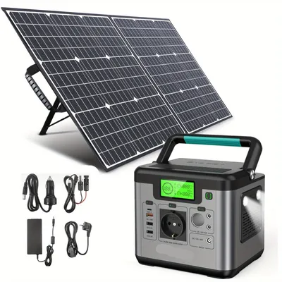 Productafbeelding van Draagbare Powerstation - Mobiele Accu - Noodstroomvoorziening - Camping Accu - 518Wh Batterij