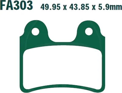 Produktbild von Bremsbeläge Hinterrad für AJP PR3 125 Supermoto Pro Baujahr 2010-2012 Bremsklotz von EBC - Neu