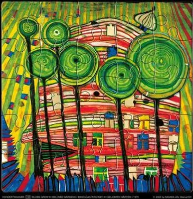 Obrázok produktu pre Hundertwasser puzzle s blahoželaním
