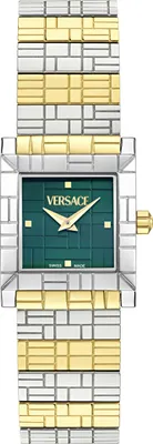 Produktbild von Versace Damen  Armbanduhr Mosaic Silber/Gold/Grün VE9B00124