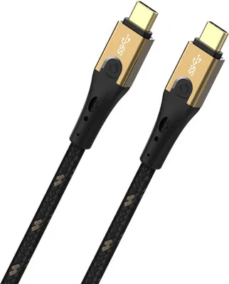 Produktbild von OEHLBACH USB Primus CC, 3 m, USB C, USB C, USB4 Gen 2x2, 20 Gbit/s, Schwarz, Gold