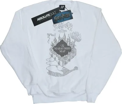 Zdjęcie produktu dla Bluza damska Harry Potter – „Mapa Huncwotów” BI20238 (XXL) (biała)