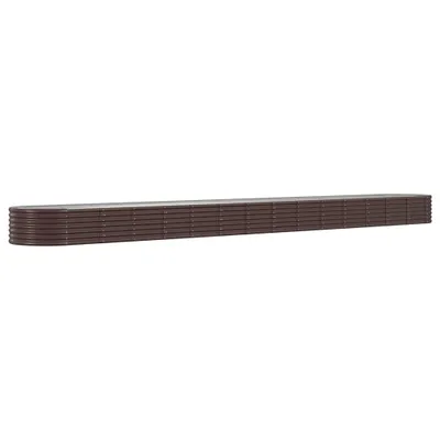 Zdjęcie produktu dla vidaXL Podwyższone łóżko Stal malowana proszkowo 620x80x36 cm Brązowy