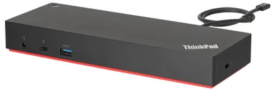 Produktbild von Lenovo 40AC0135EU, Kabelgebunden, Thunderbolt 3, 10,100,1000 Mbit/s, Schwarz, Gleichstrom