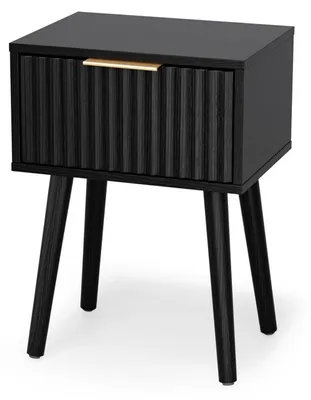 Immagine prodotto di Tavolino da notte con 1 cassetto, dimensioni 40x30x55 cm, colore nero