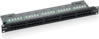 Immagine prodotto di Pannello patch ISDN a 50 porte Cat.3 RJ45, nero