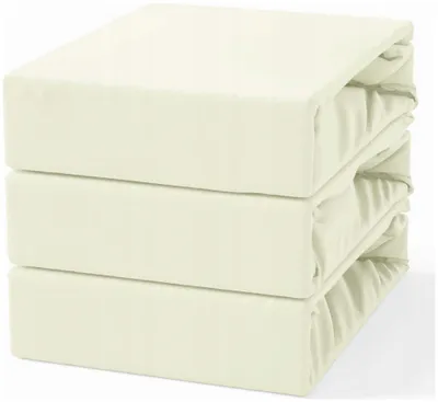 Produktbild von Kortina Baumwolle Jersey Spannbettlaken 200x220 Ecru Weich