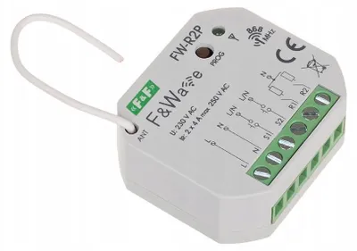 Zdjęcie produktu dla Radiowy podwójny przekaźnik bistabilny p/t 85-265V AC/DC FiWave FW-R2P
